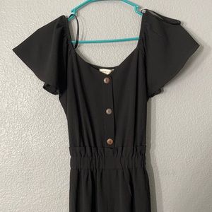 Black off the Shoulder romper
